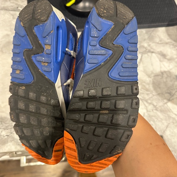 Nike Air Max 90 White Photo Blue Total Orange - Picture 5 of 8